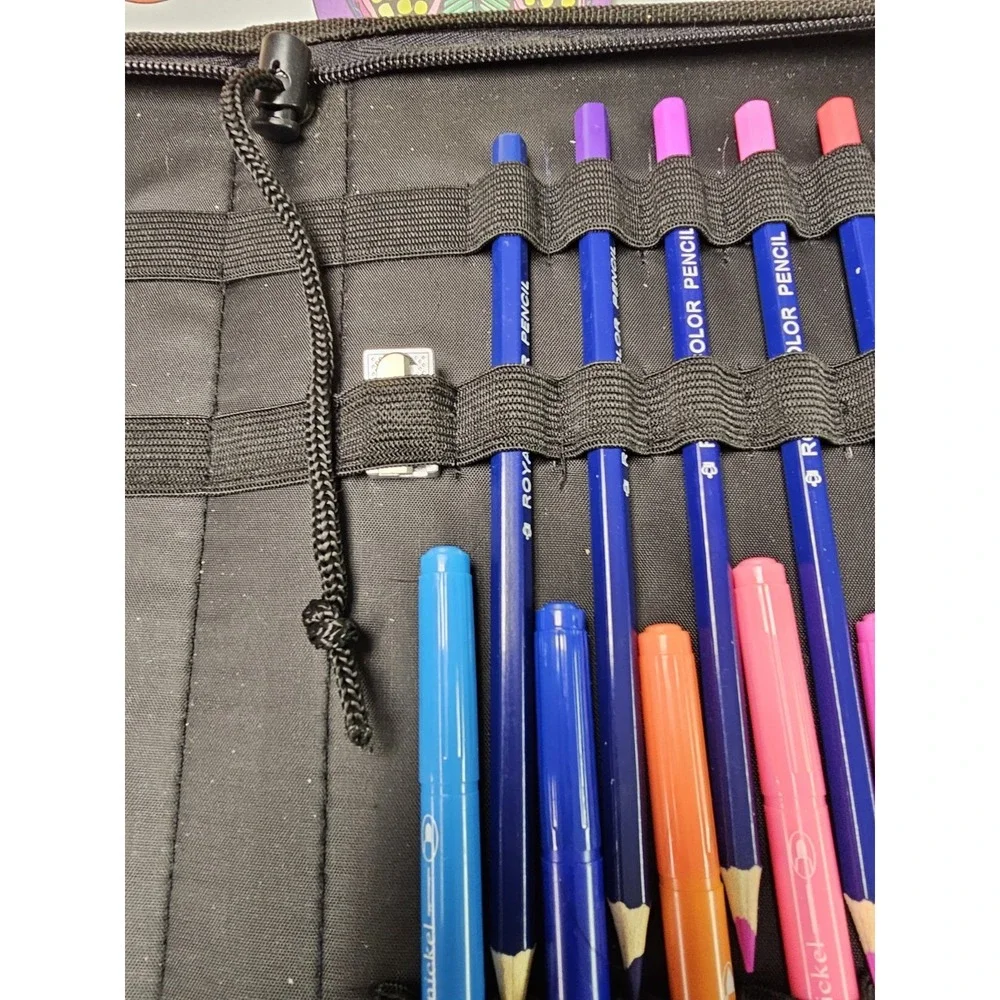 Royal Langnickel Color‎ Pencil & Marker Set With Carry Case